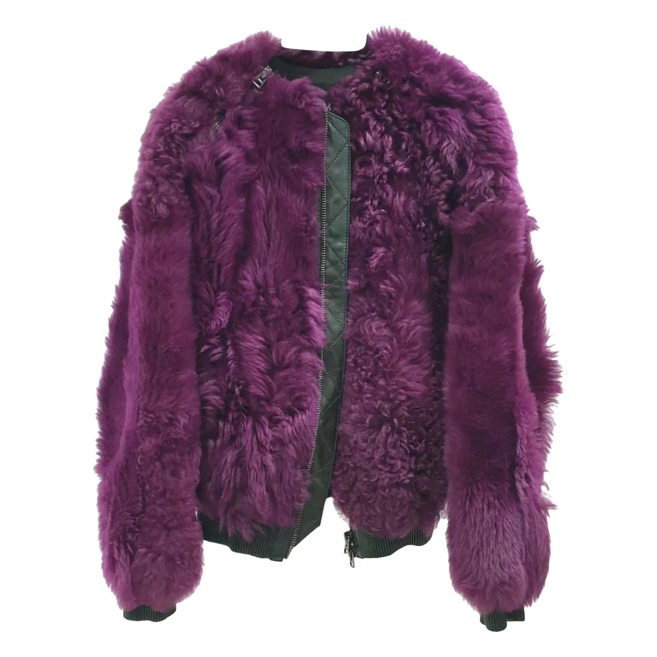 TOM FORD Lamb Fur Chubby Bomber Jacket Sz.38