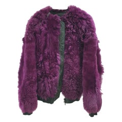 TOM FORD Lamb Fur Chubby Bomber Jacket Sz.38