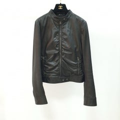 Tom Ford Lamb Leather Biker Jacket Sz.40
