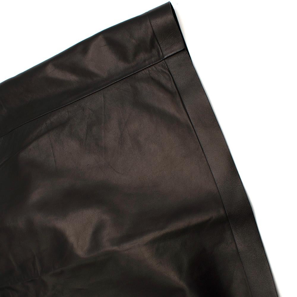 Tom Ford Lambskin Black Pencil Skirt - Size US 6 For Sale 3