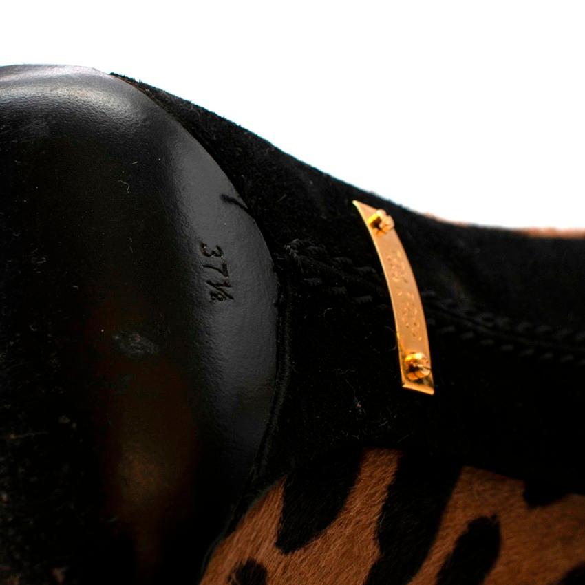 Tom Ford Leopard Print Calf Hair Stiletto Pumps - Size EU 37.5 1