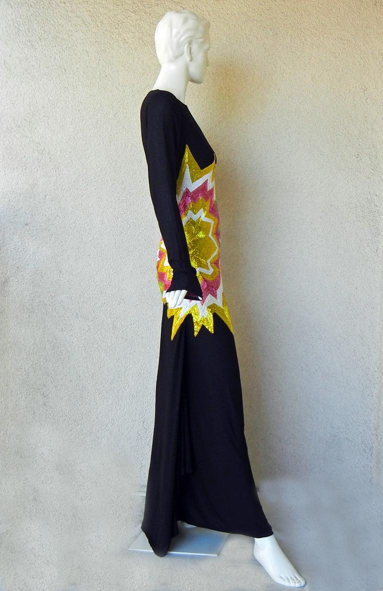 Tom Ford Lichtenstein-esque Ka-Pow Kleid mit explosiven Applikationen  Neu! Damen im Angebot