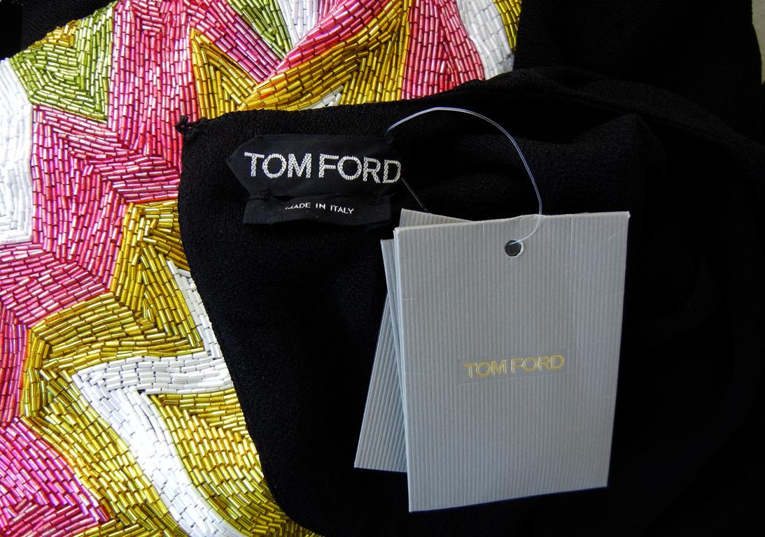 Women's Tom Ford Lichtenstein-esque Ka-Pow Explosive Appliques Dress Gown  New! For Sale