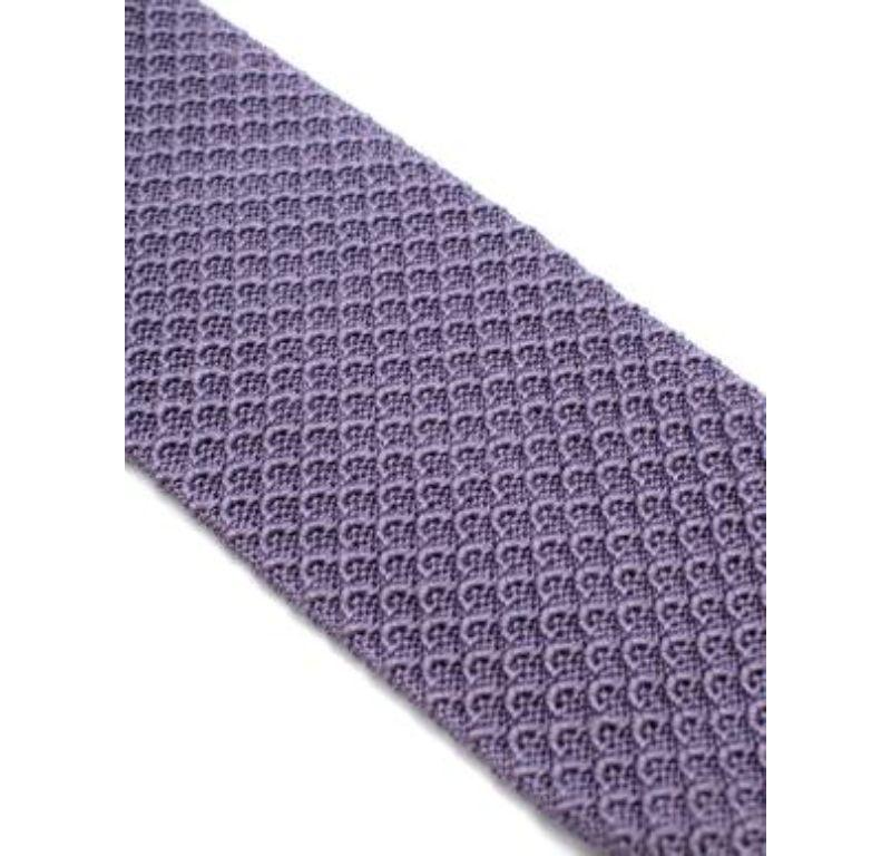 Tom Ford Lilac Silk Knitted Tie For Sale 1