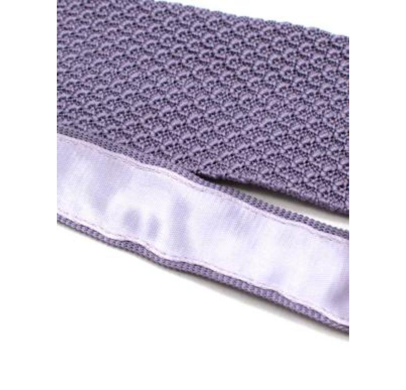 Tom Ford Lilac Silk Knitted Tie For Sale 2