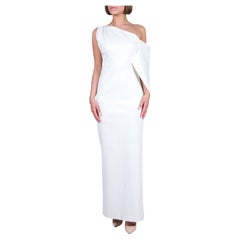 Tom Ford Long Evening Asymmetric White Dress