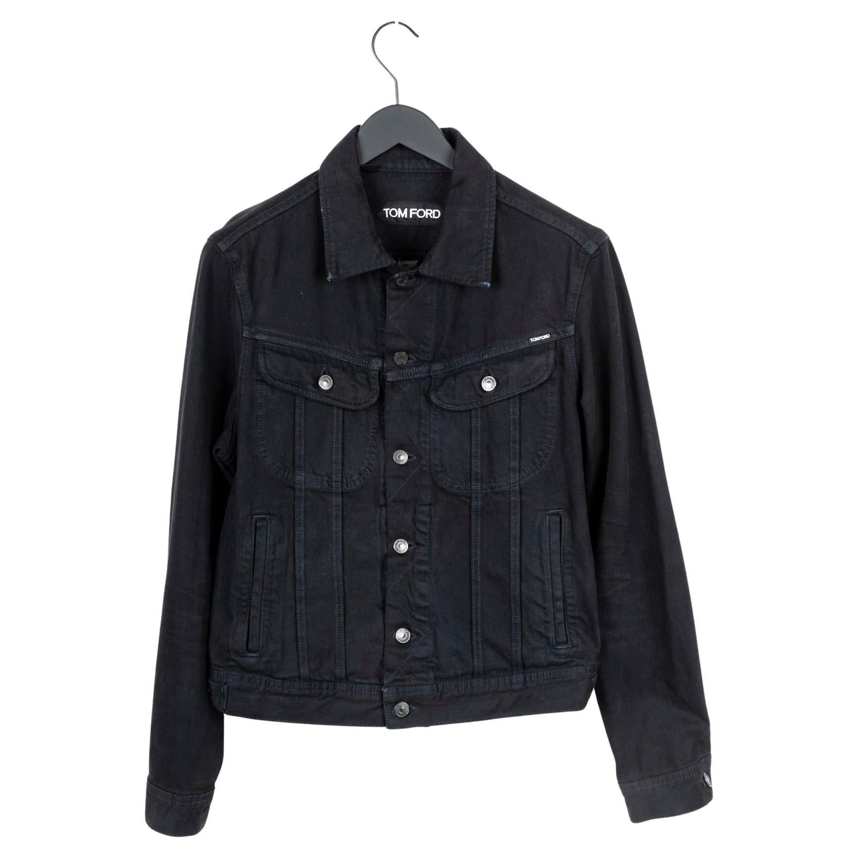 Tom Ford Men Jacket Denim Jeans Jacket Size M, S1942