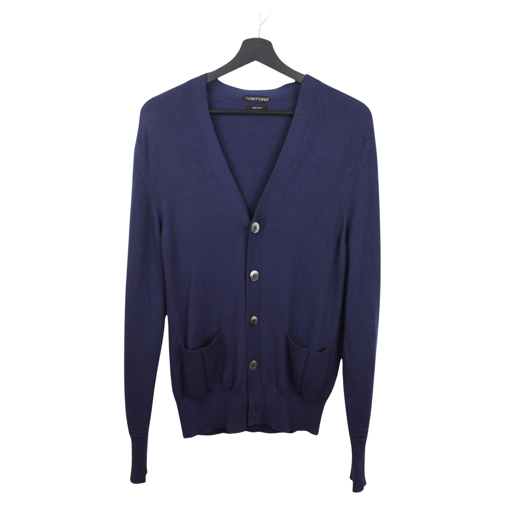 Tom Ford Men Sweater Cashmere Cardigan Size IT48-M/L, S2090