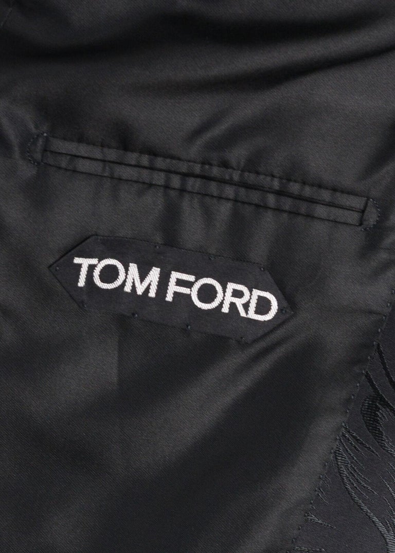 Tom Ford Mens Black Jacquard Shelton Cocktail Jacket Size IT46/US36 For ...
