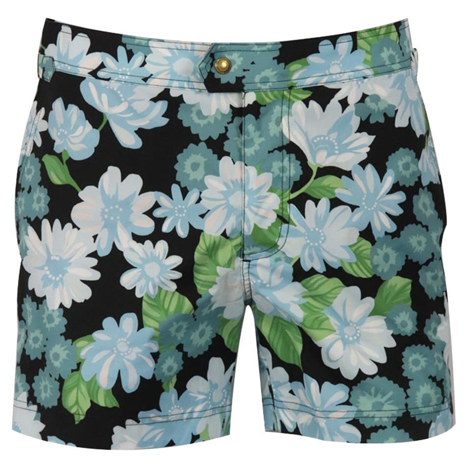 Tom Ford Men's Floral Print Shell Swim Shorts It 48 Uk/us Waist 32