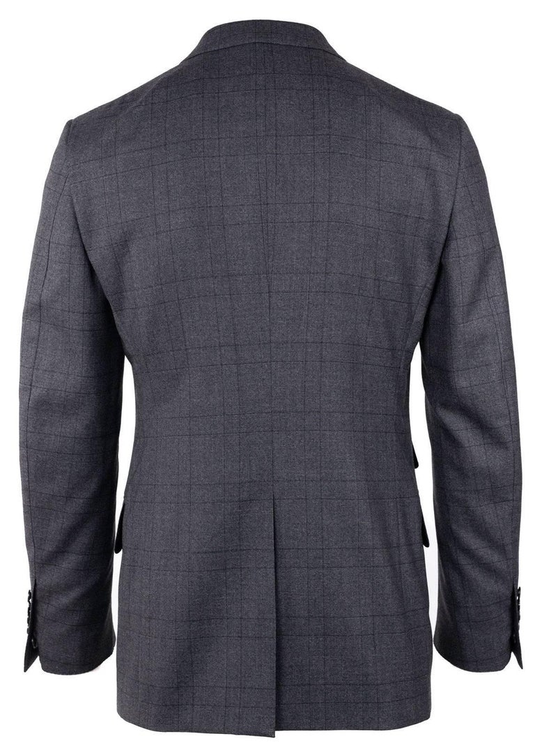Tom Ford Mens Grey Wool Checked Peak Lapel Two Button Suit For Sale at ...
