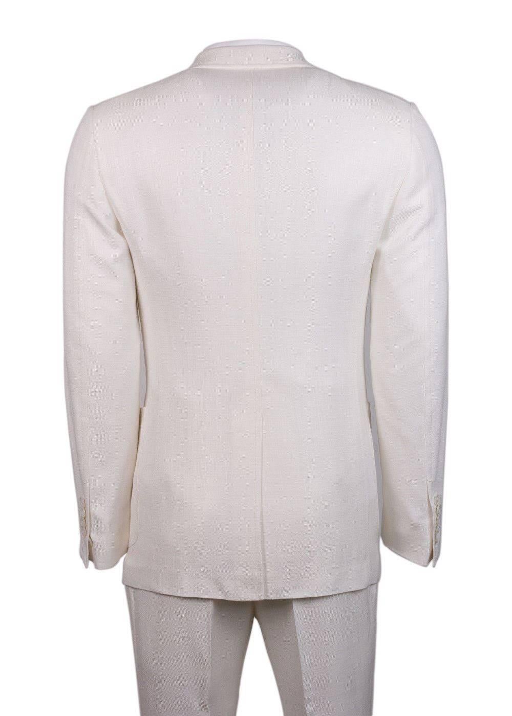 Tom Ford Men's Ivory Shelton Base Two Piece Suit Size For Sale 1