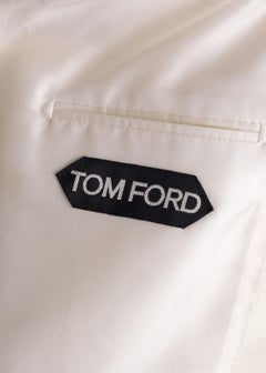 Tom Ford Men's Ivory Wool Windsor Shawl Lapel Cocktail Jacket 60/50L