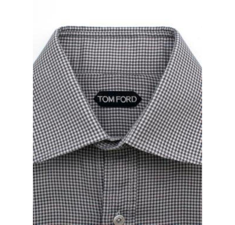 Tom Ford Men's Mini Houndstooth Shirt For Sale 1