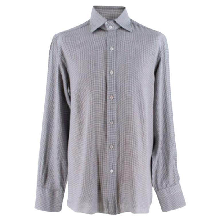Tom Ford Men's Mini Houndstooth Shirt For Sale