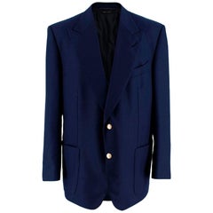 Tom Ford Men's Navy Textured Blazer Jacket - Size XL 7 - EU 56R