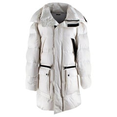 Tom Ford Men's White Oversized Puffer Jacket - Size Small IT 44