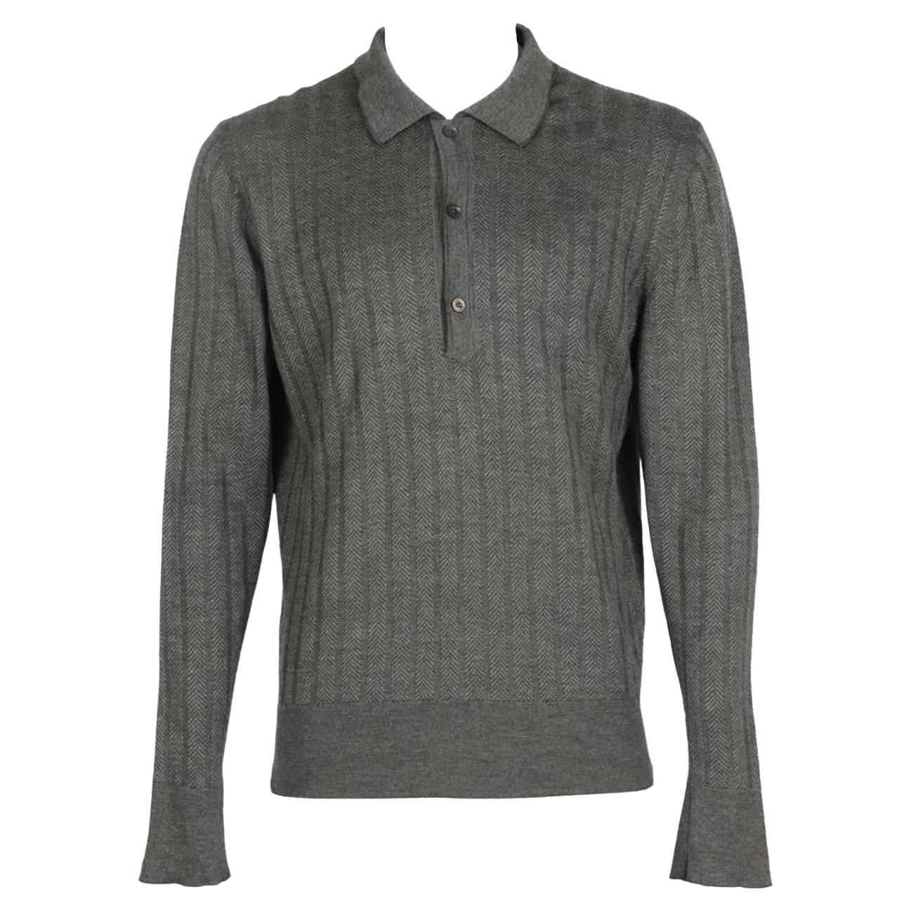 Tom Ford Men's Wool And Cashmere Blend Sweater It 48 Uk/us Chest 38