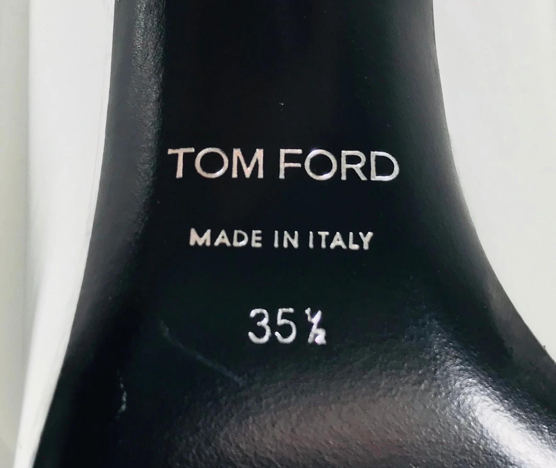 Metallic-Leder-Pumps von Tom Ford im Angebot 3