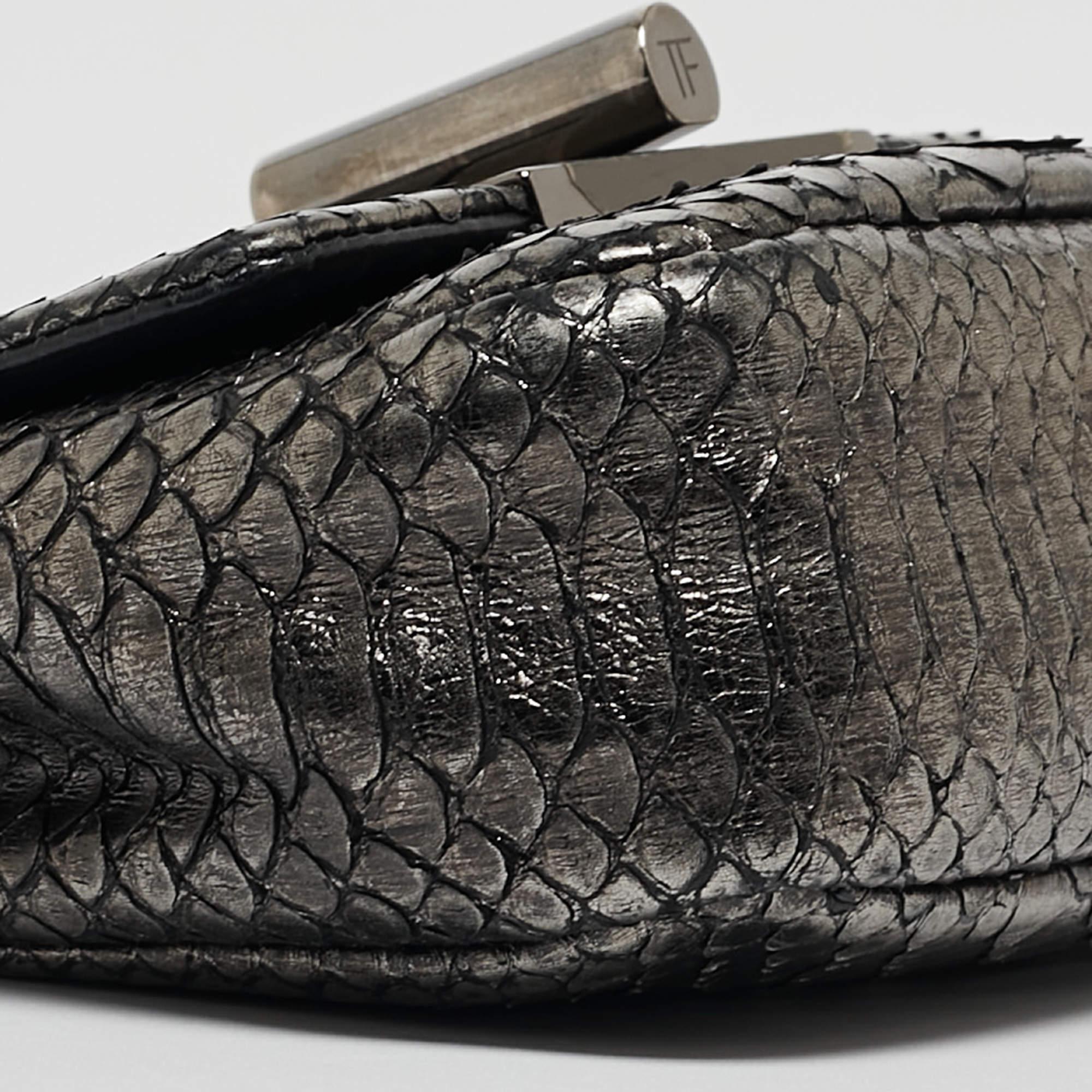 Tom Ford Metallic Python Mini Natalia Shoulder Bag 8
