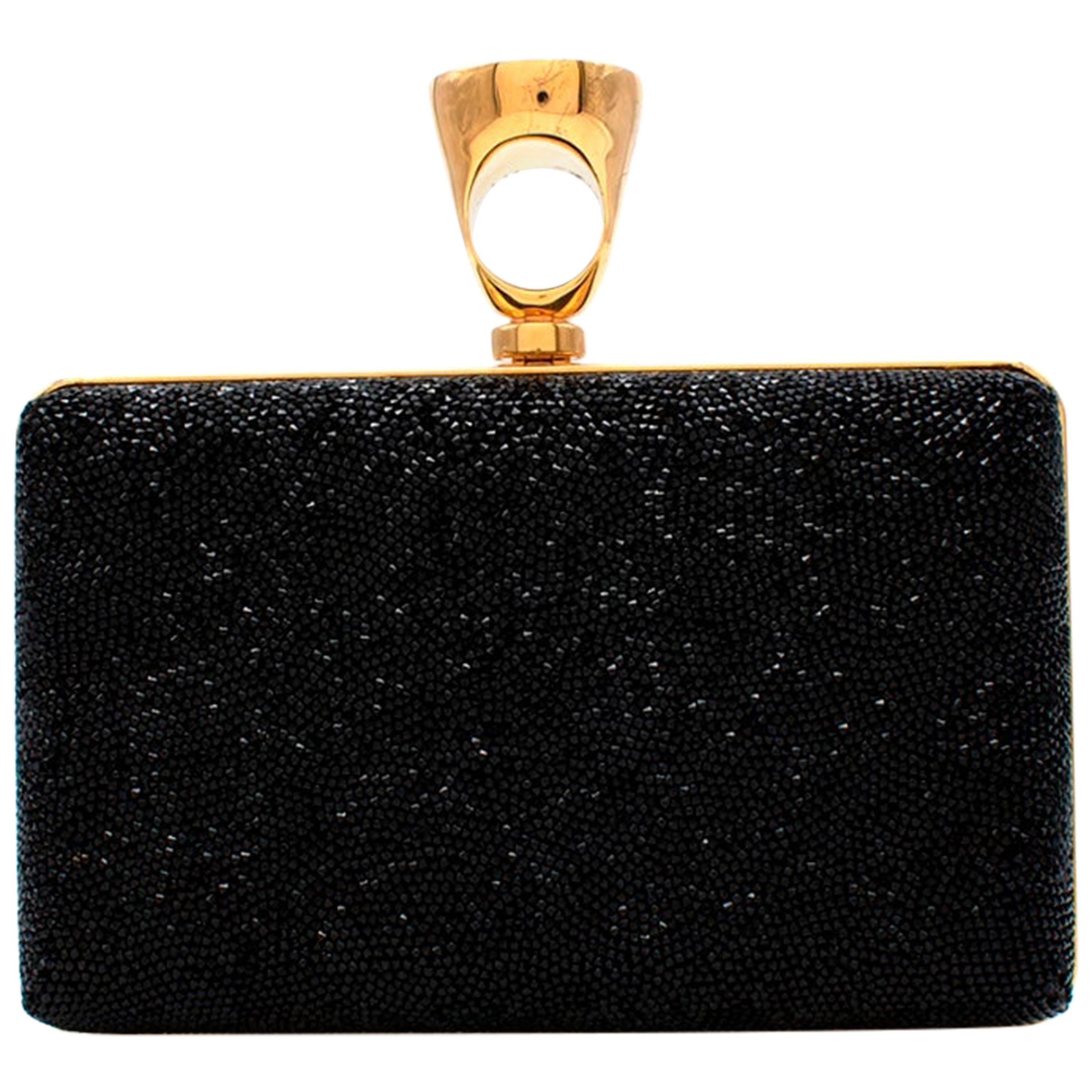 Tom Ford Micro Crystal Embellished Box Clutch For Sale