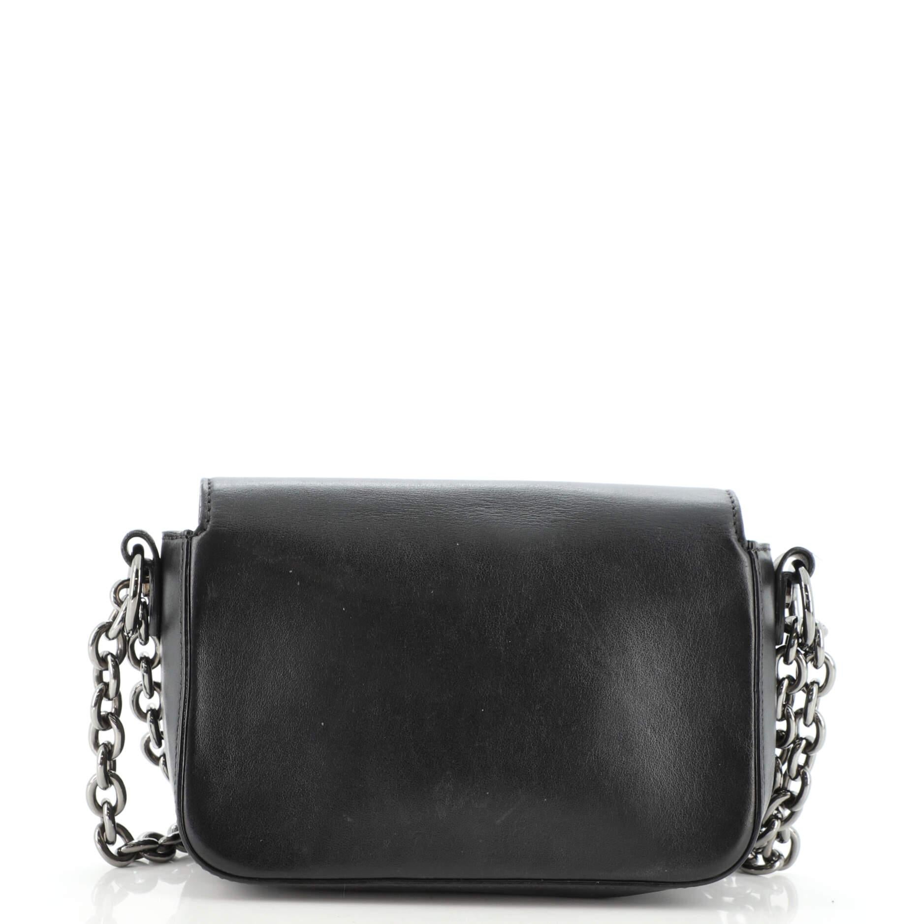 Black Tom Ford Natalia Chain Shoulder Bag Leather Small