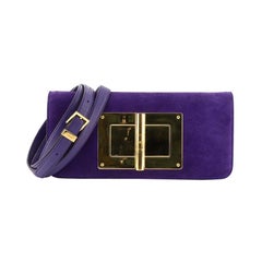 Tom Ford Natalia Convertible Clutch Suede East West