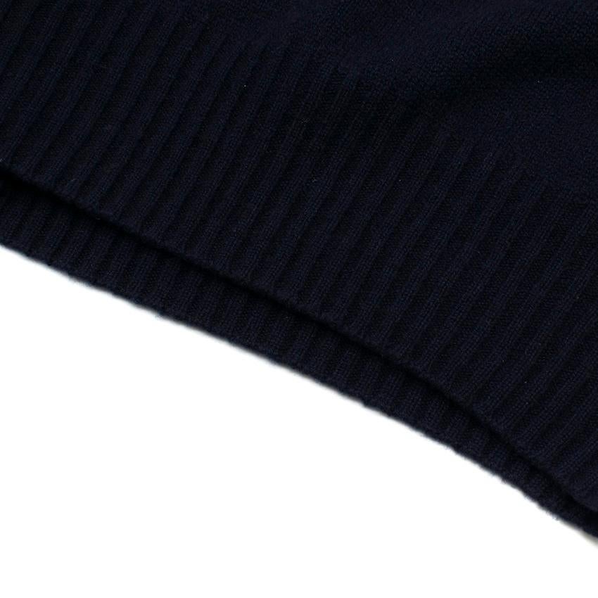 Black Tom Ford Navy Cashmere Hooded Sweater  L  50