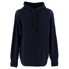 Tom Ford Navy Cashmere Hooded Sweater  L  50