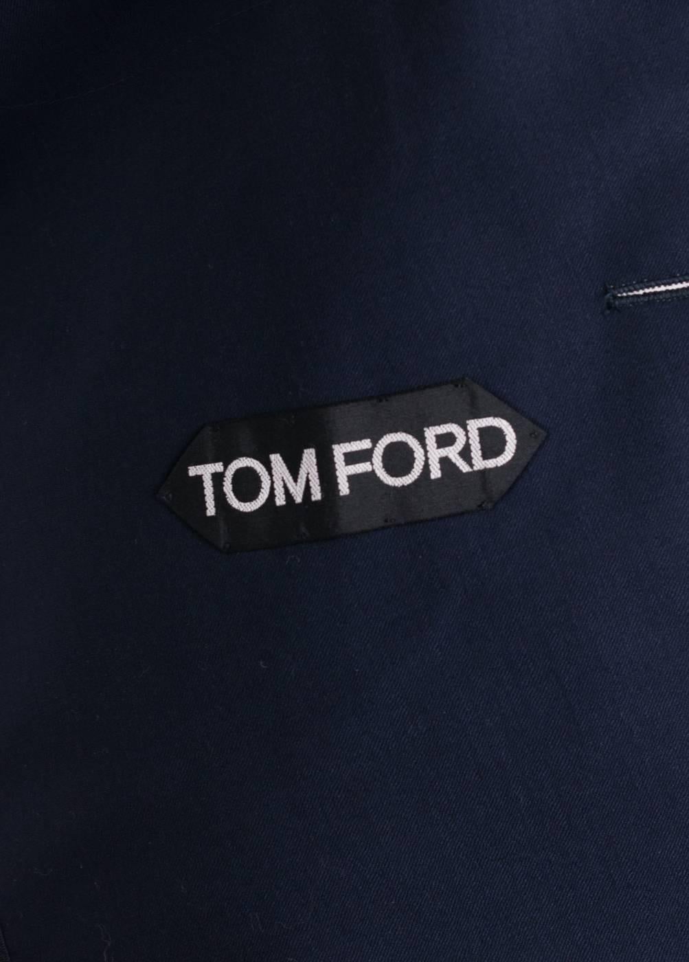 Black Tom Ford Navy Cashmere Shelton Sport Jacket For Sale