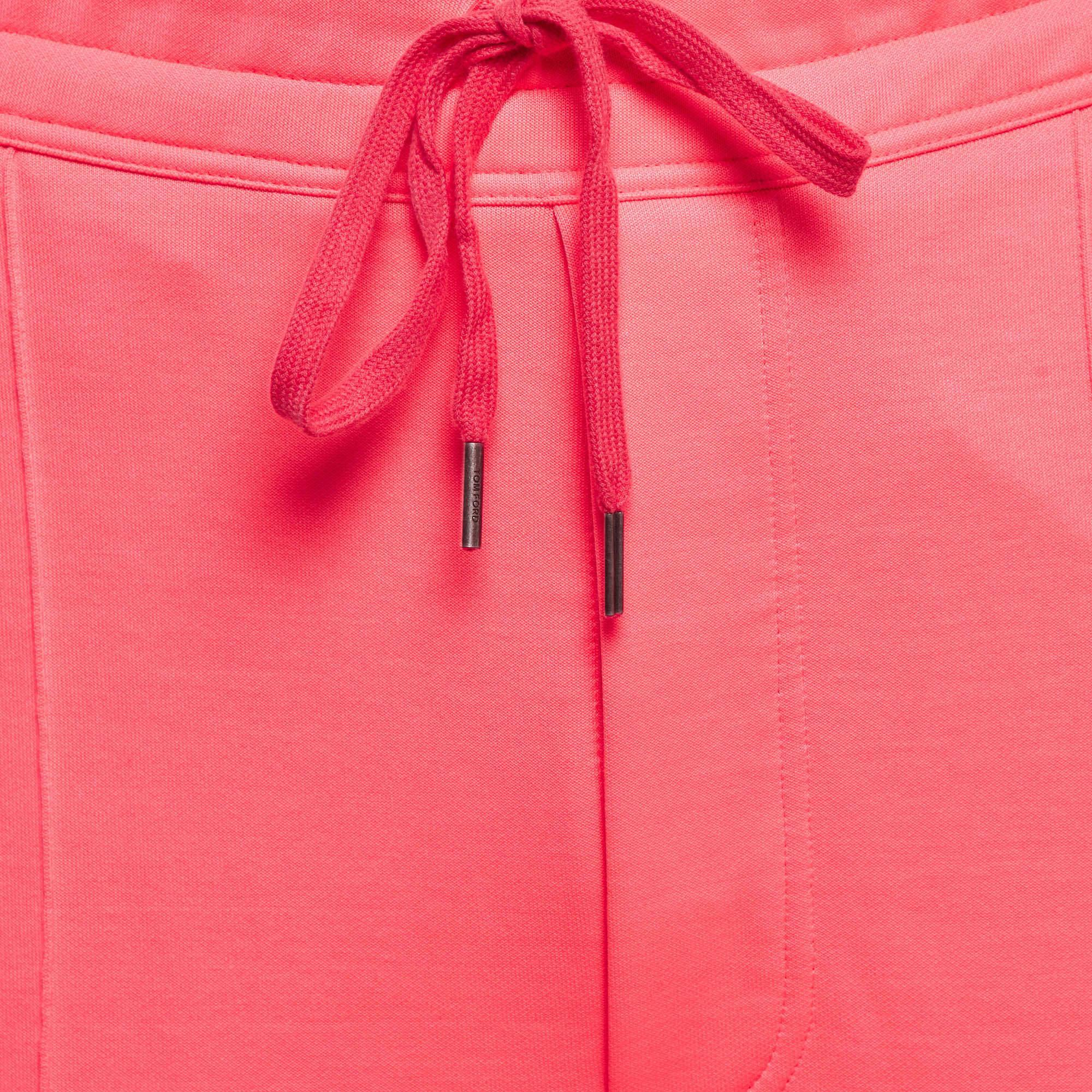 Rosa Tom Ford - Joggers in jersey rosa neon XL in vendita