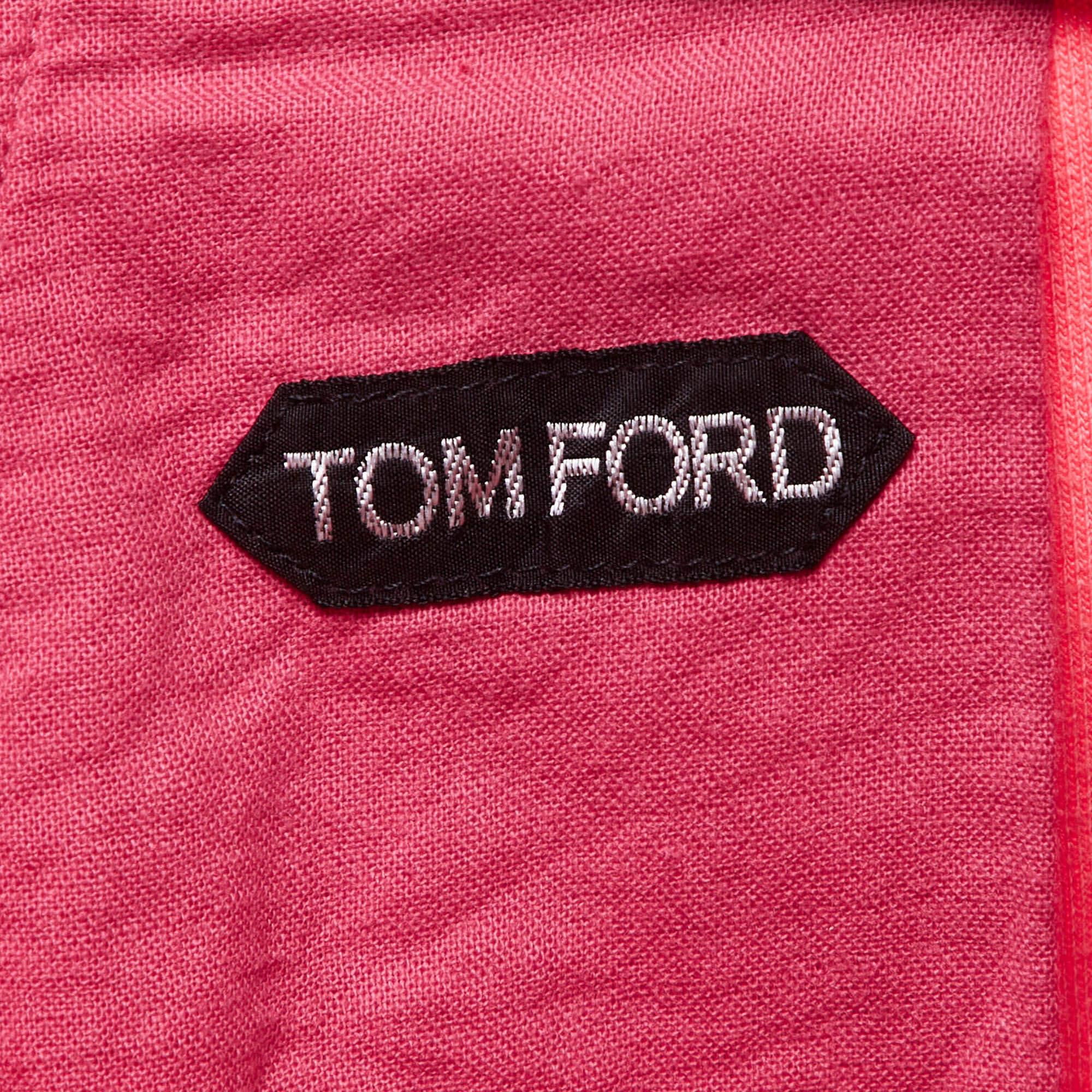 Tom Ford - Joggers in jersey rosa neon XL In condizioni buone in vendita a Dubai, Al Qouz 2