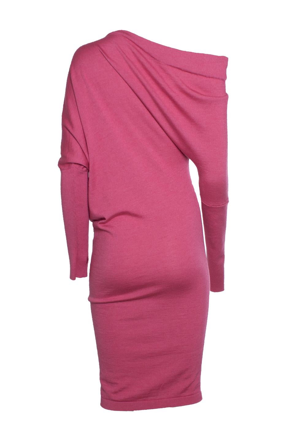 Tom Ford, vestido jersey sin hombros en fucsia Rosa en venta