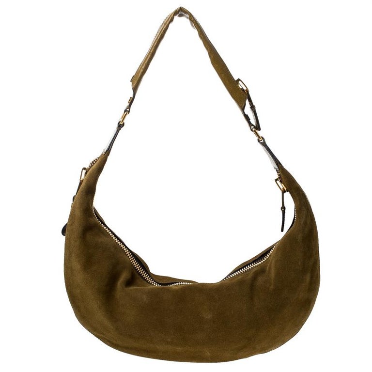 Tom Ford Olive Green Suede and Leather Shoulder Bag at 1stDibs olive
