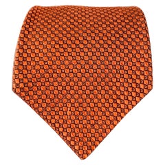 TOM FORD One Size Black Brick Checkered Silk Tie