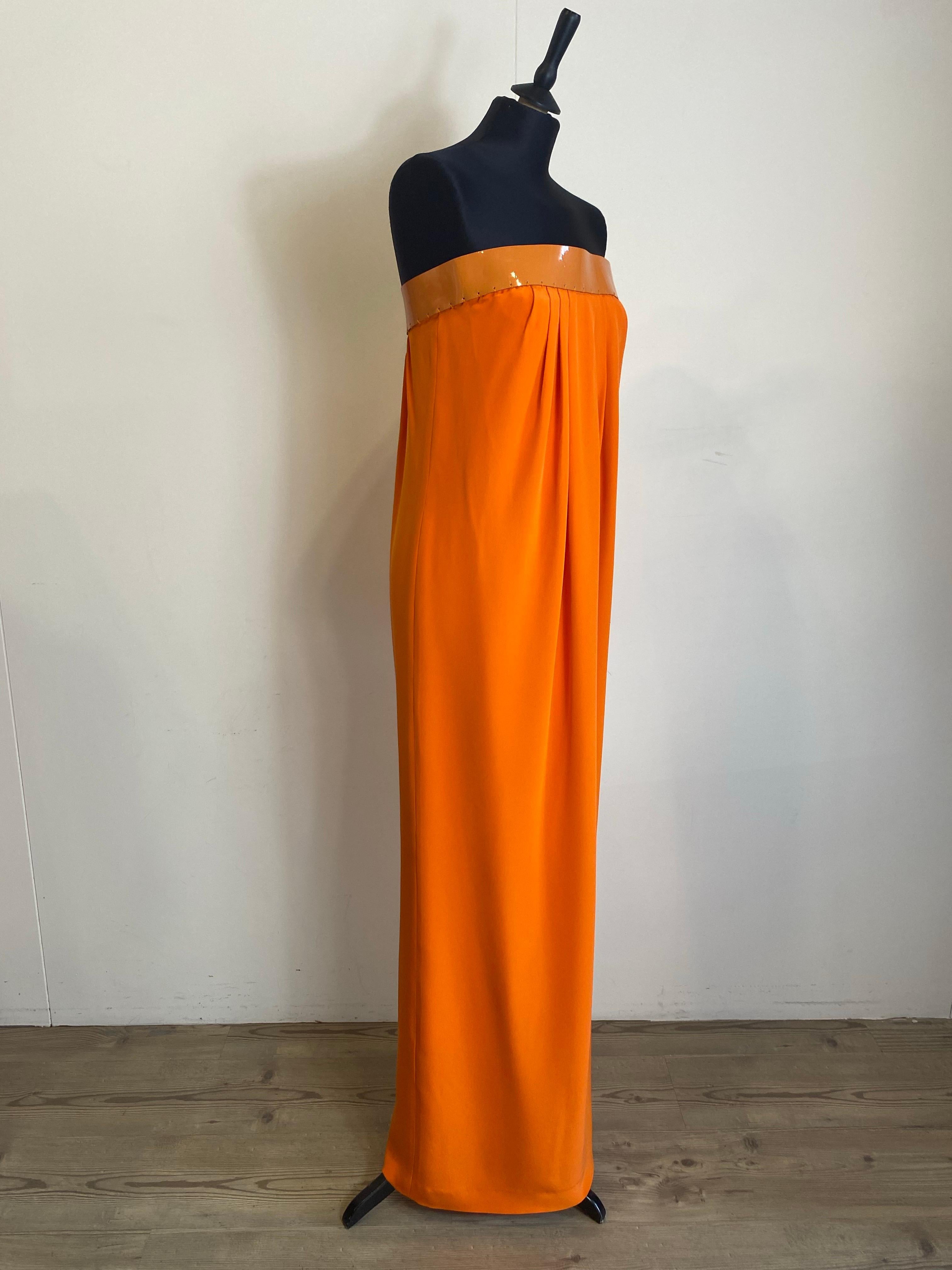 Vestido largo naranja Tom Ford Naranja