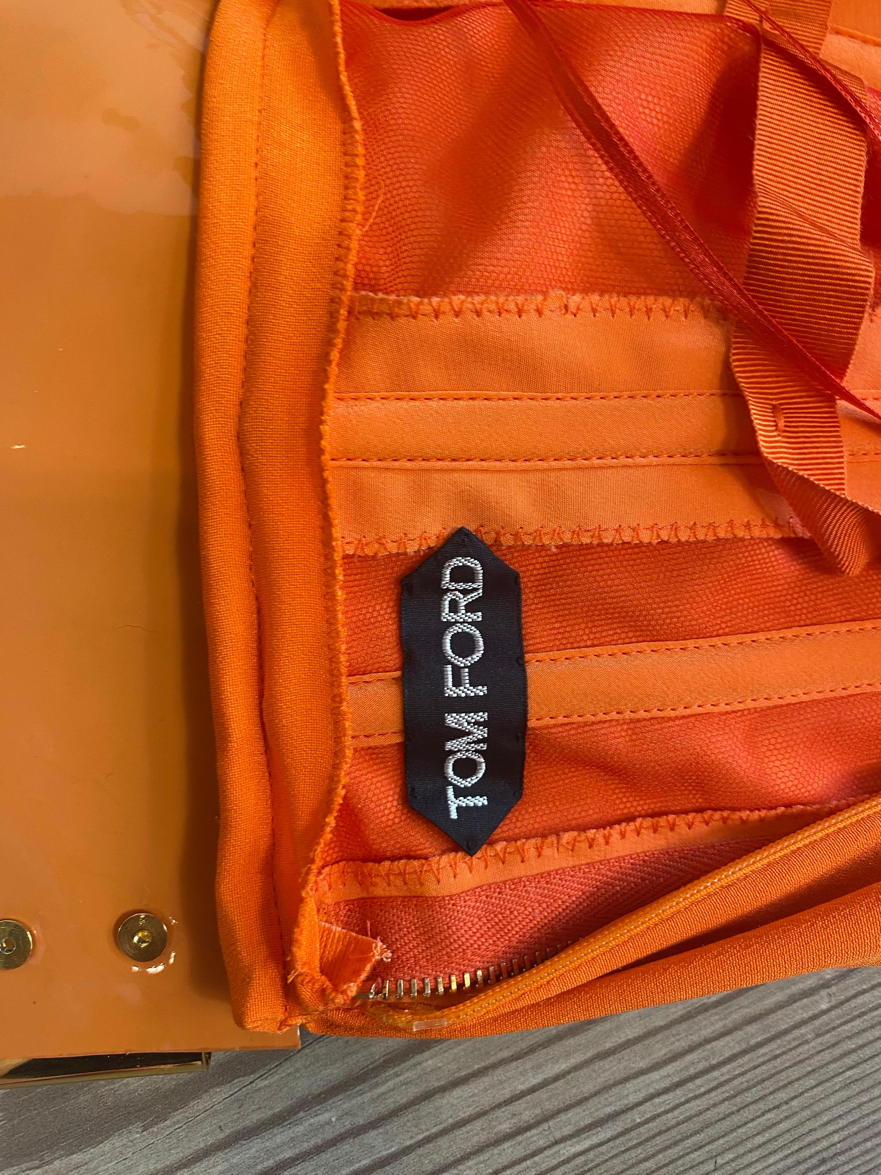 Vestido largo naranja Tom Ford 3