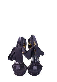 Tom Ford Padlock Chain Ankle Strap Heels - EU 41