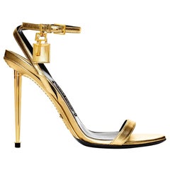 Tom Ford Padlock Leather Sandals 