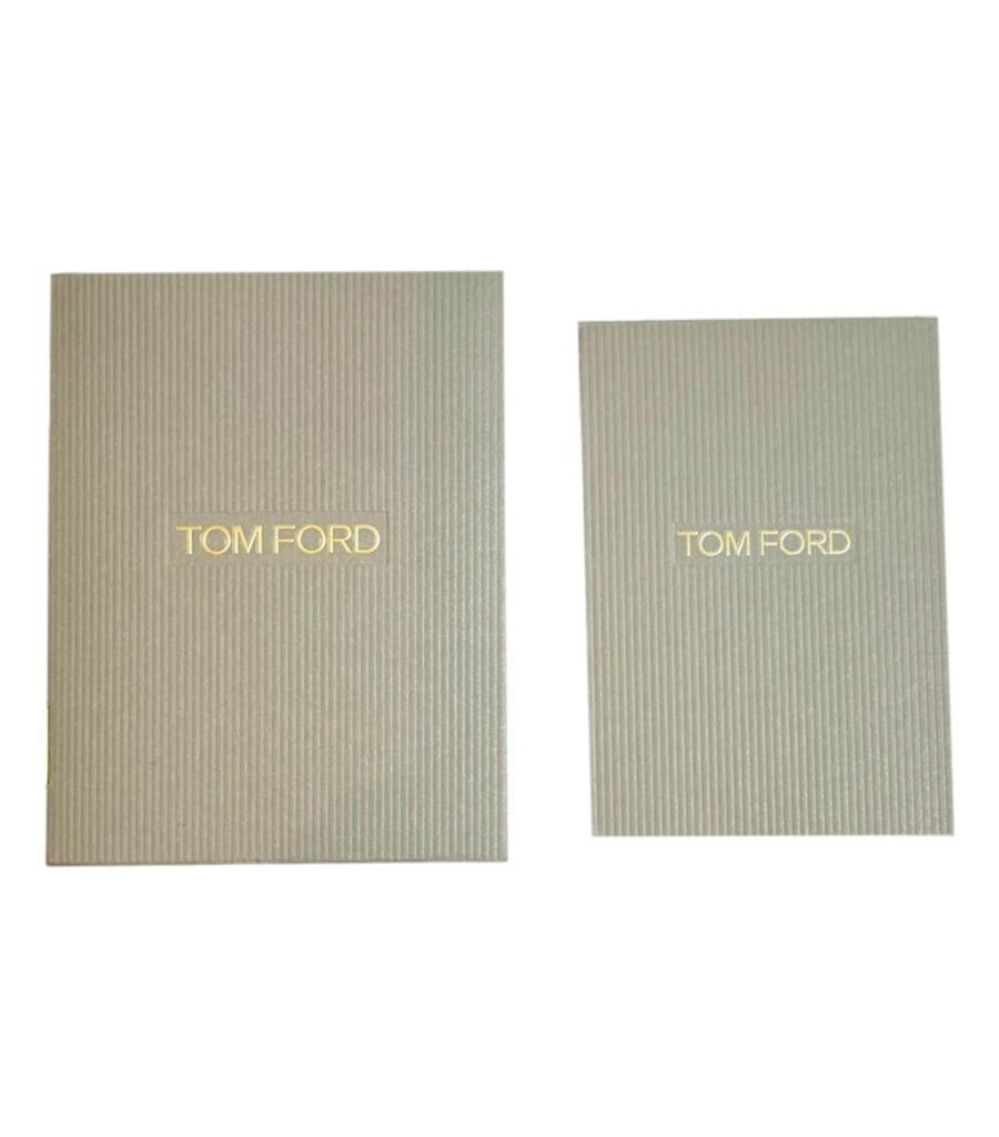 Tom Ford - Sac à caméra en cuir perforé T Twist en vente 8