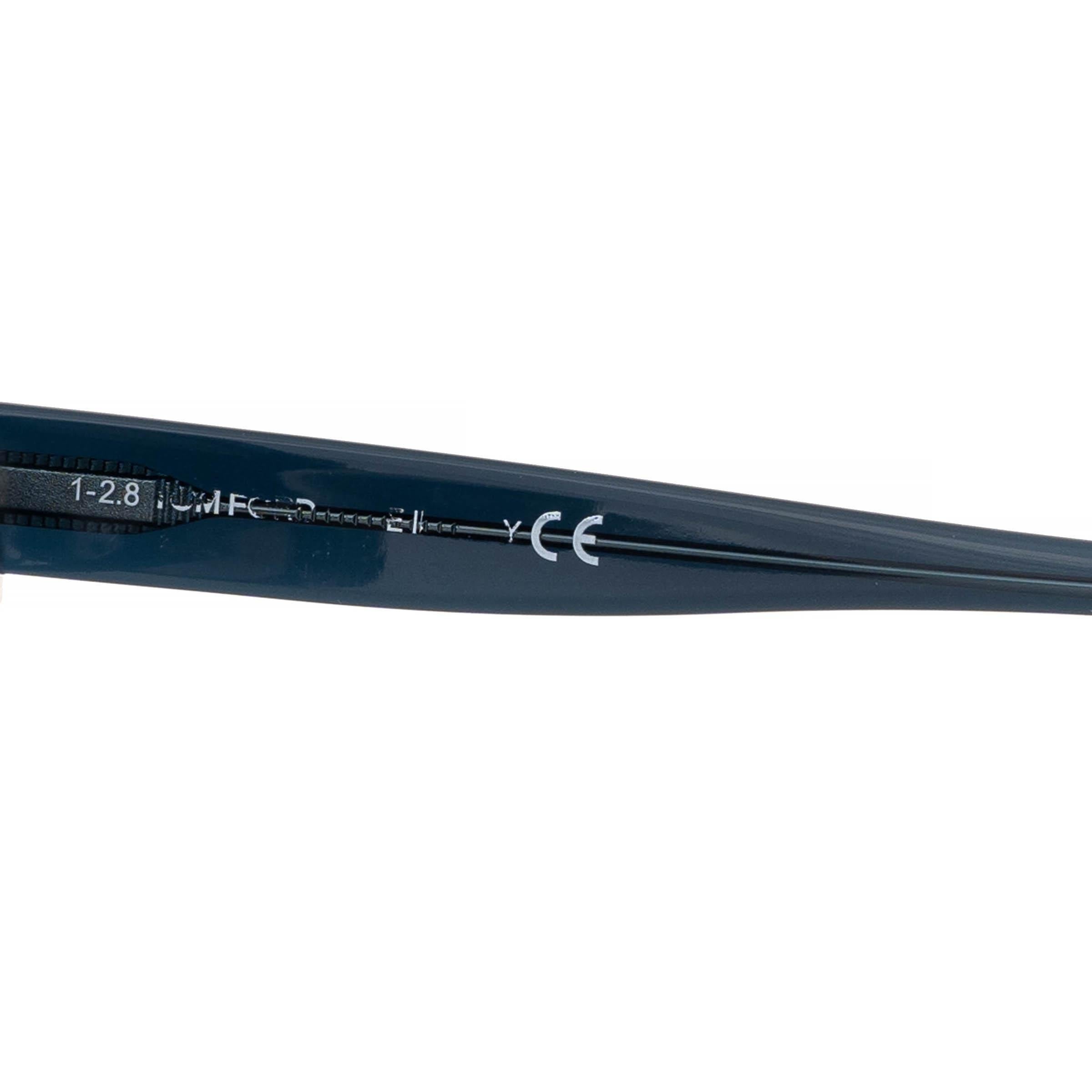 Gray TOM FORD petrol blue KELLY 02 ROUND Sunglasses TF611 For Sale
