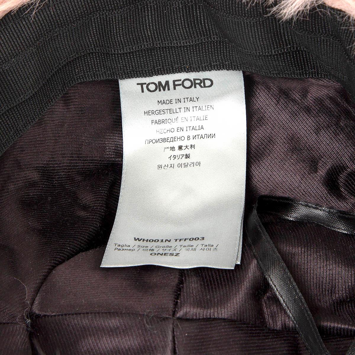 Women's TOM FORD pink 2019 WIDE BRIM FAUX FUR Hat One Size