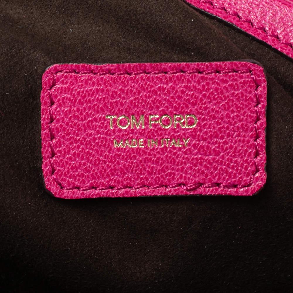 Tom Ford Pink Calf Hair Natalia Convertible Clutch For Sale 2