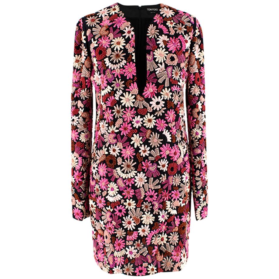 flower embellished dress