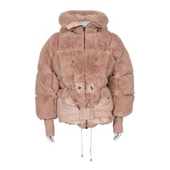 Tom Ford Pink Faux Fur Oversized Puffer Coat Sz. M