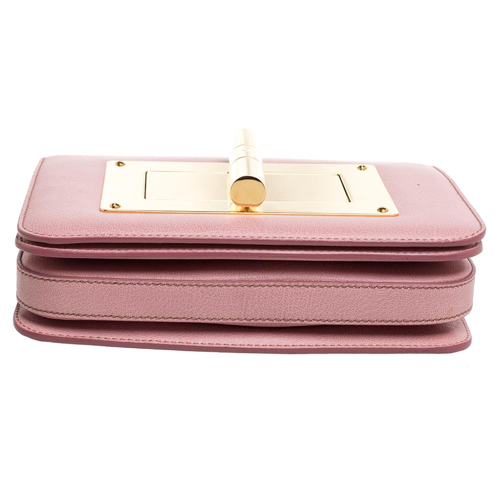 Women's Tom Ford Pink Leather Small Natalia Crossbody Bag
