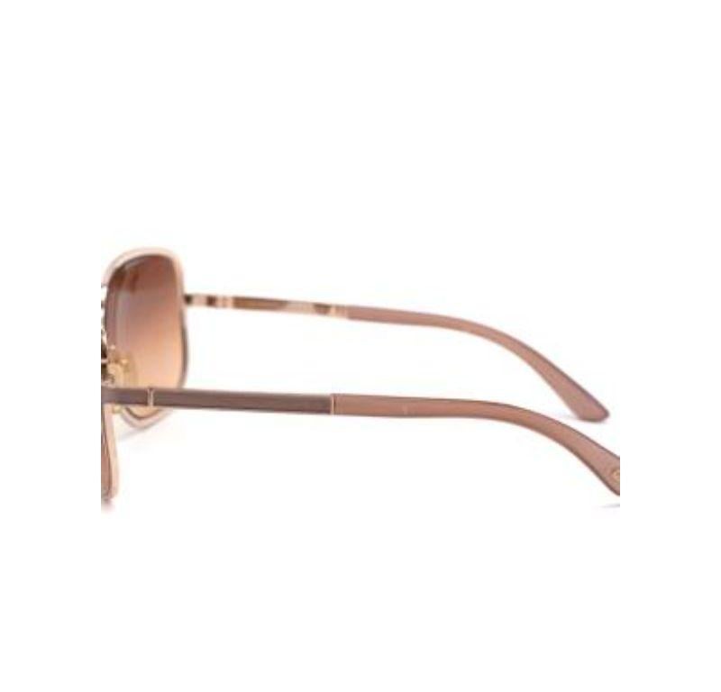 Tom Ford Pink Oversized Frame Sunglasses For Sale 1