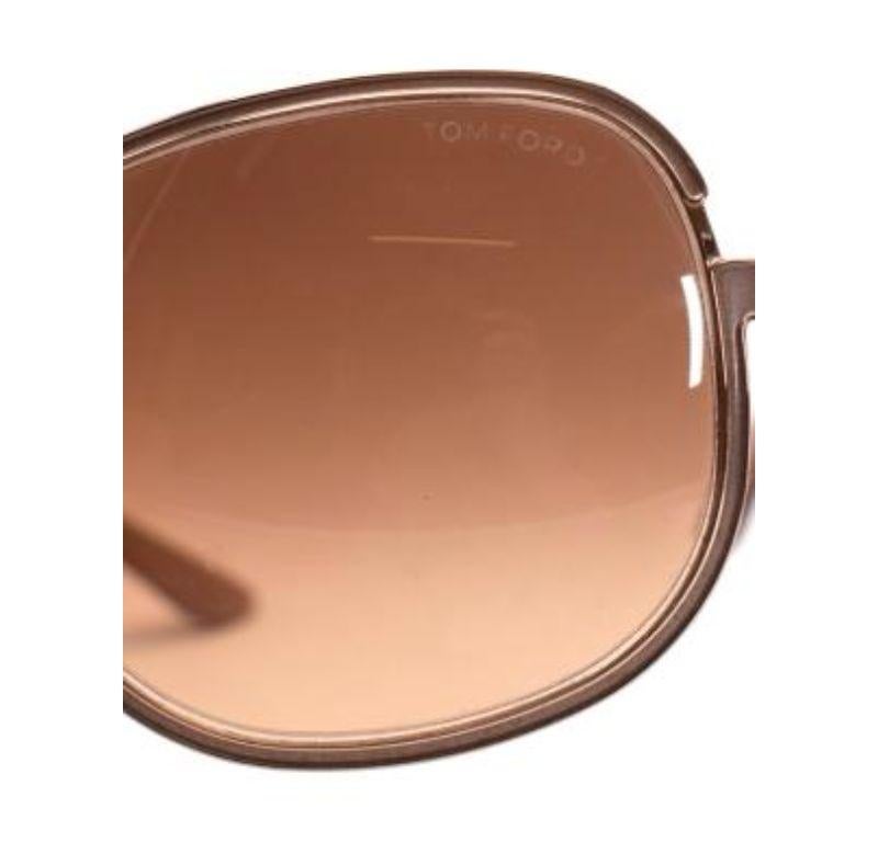 Tom Ford Pink Oversized Frame Sunglasses For Sale 5