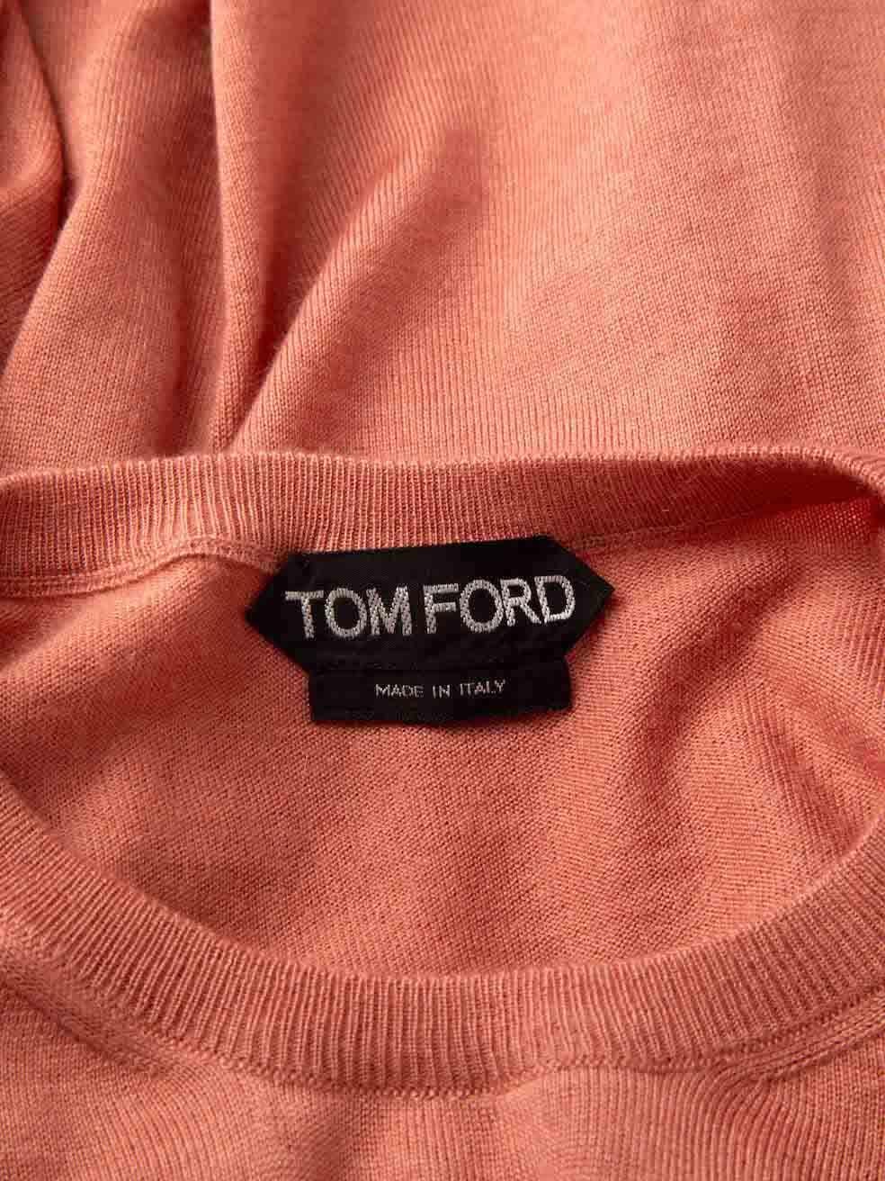 Tom Ford Pink Round Neck Jumper Size M 1