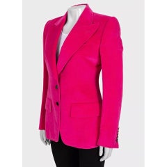 Tom Ford – Taillierter Blazer aus rosa Samt – IT40/S